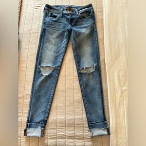 American Eagle Outfitters Blue Distressed Jeans